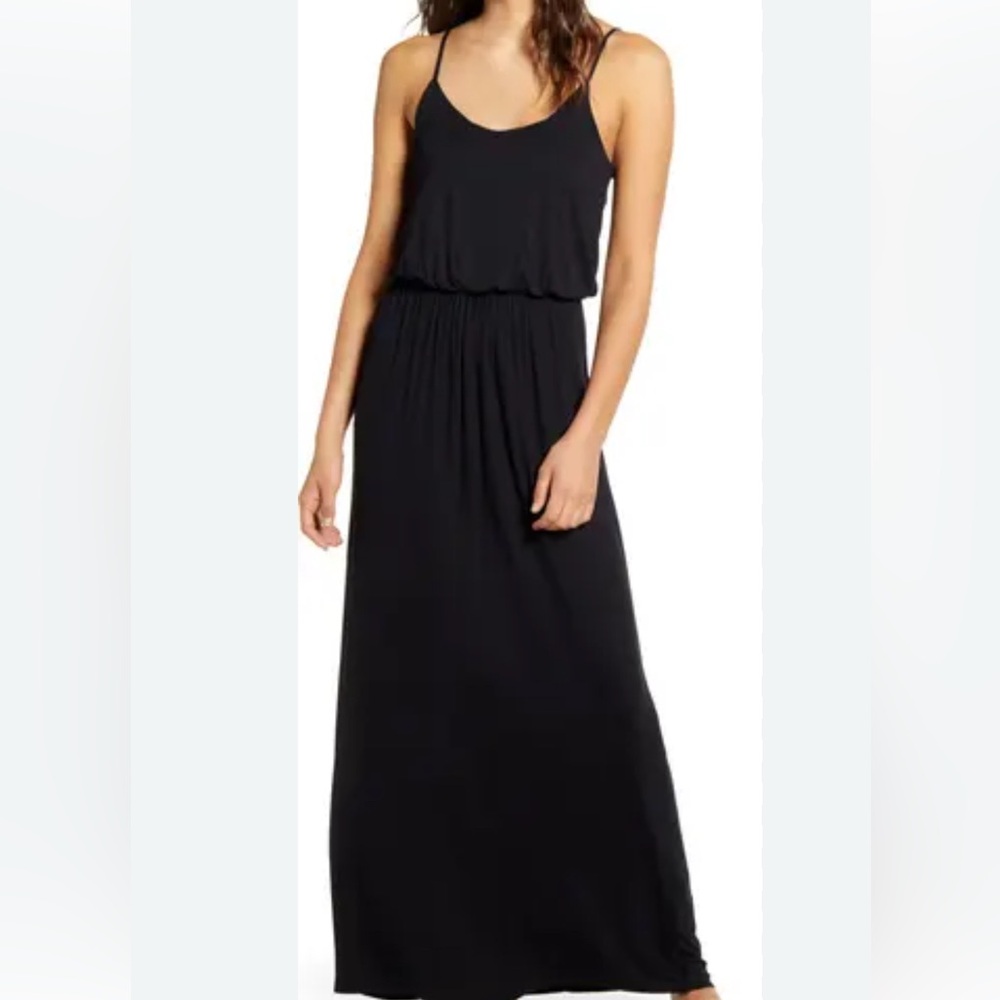 Black maxi dress